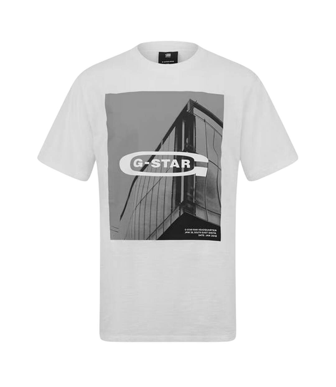 T-shirt Motif/style Imprimé Graphique Homme Blanc G-Star-1