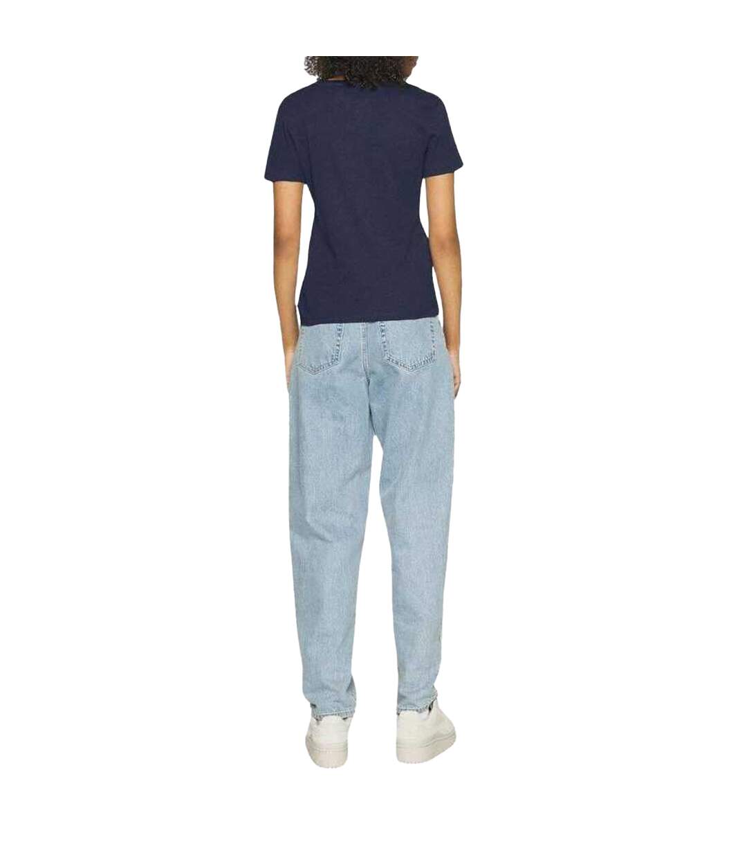 T-shirt Motif/style Logo Femme Bleu Marine Tommy Hilfiger-3