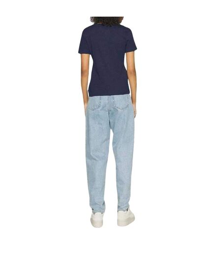 T-shirt Motif/style Logo Femme Bleu Marine Tommy Hilfiger