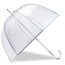 Isotoner Parapluie femme canne, cloche transparente, forte résistance au vent-1