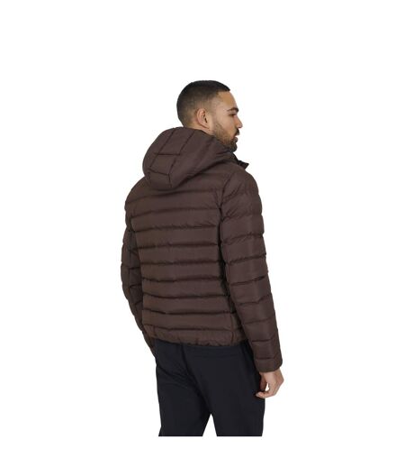 Doudoune À Capuche Homme Marron Brave Soul