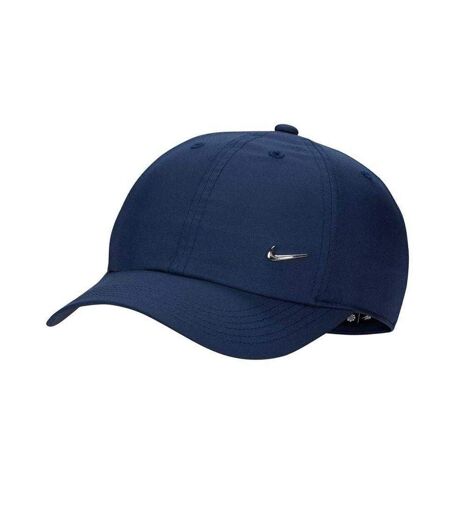 Casquette De Baseball Motif/style Swoosh Métallique Club Enfant Bleu Marine Foncé Nike