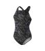 Maillot De Bain 1 Pièce Motif/style Géométrique Hyper Boom Allover Medalist Femme Noir Gris Imprimé Speedo-2