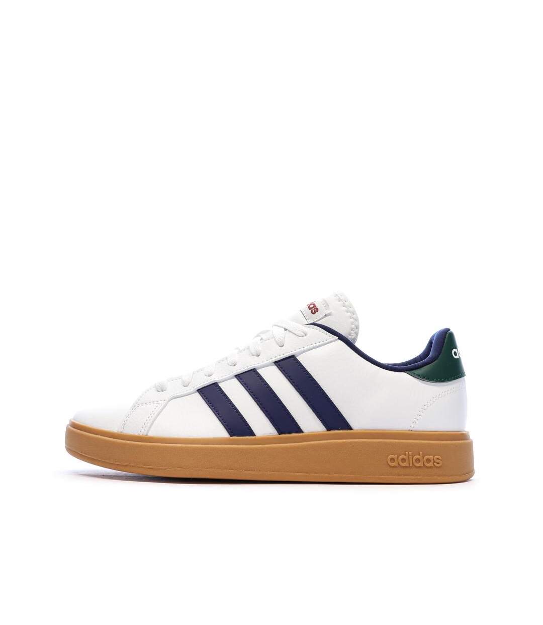 Baskets blanches/marines homme adidas grand court base 2.0-1