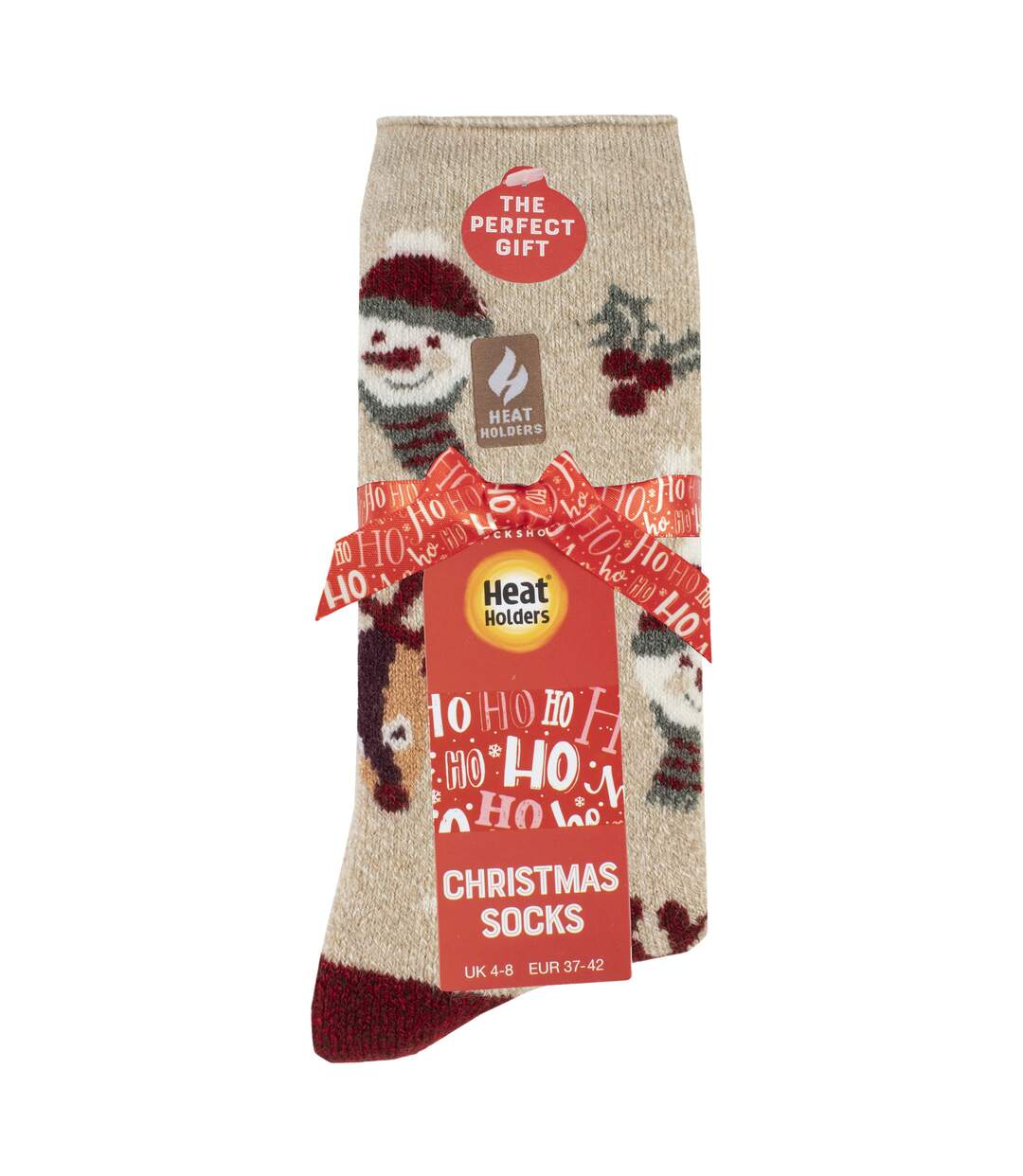 Ladies Lite Thermal Christmas Novelty Patterned Socks-2