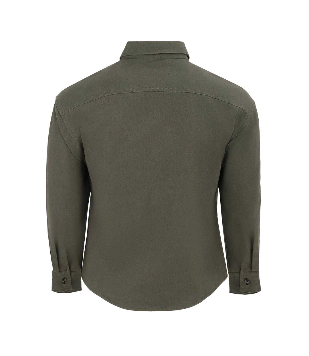 Chemise Manches Longues Motif/style Logo Homme Gris Firetrap-2