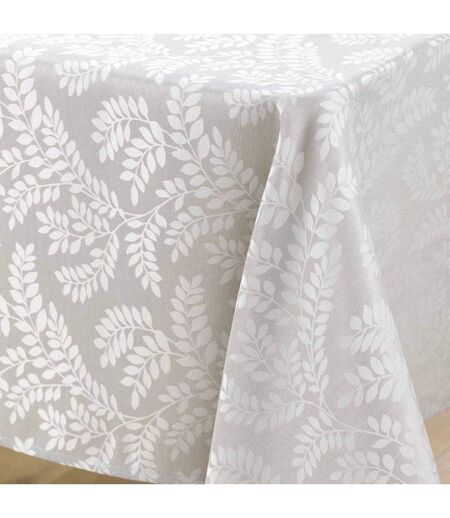 Nappe Jacquard Imprimé Doriane 140x240cm Taupe