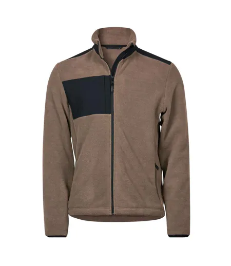 Mens Mountain Fleece Jacket Clay Black Tee Jays