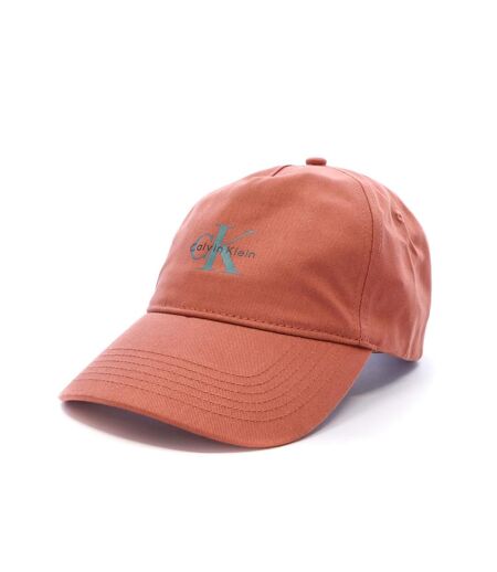 Casquette orange homme calvin klein jeans monologo printed