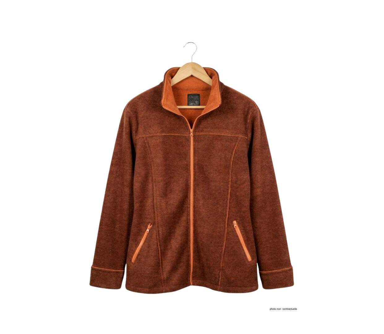 Veste Polaire Grandes Tailles AXRIGA2M Marron/Orange (Axone)-2