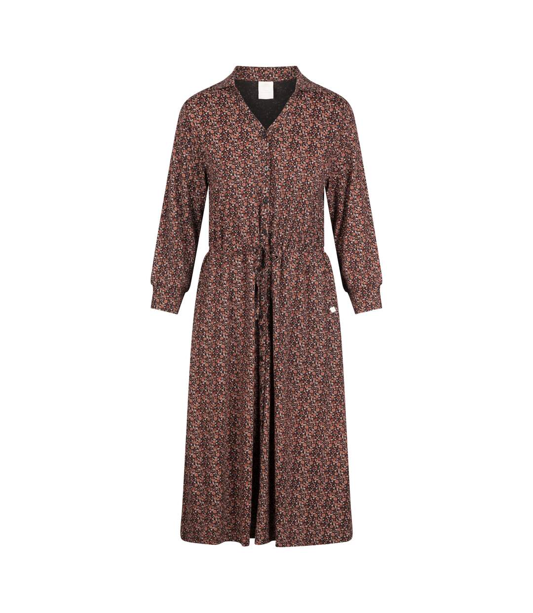 Robe Motif Petites Fleurs Velina Femme Marron Trespass-1