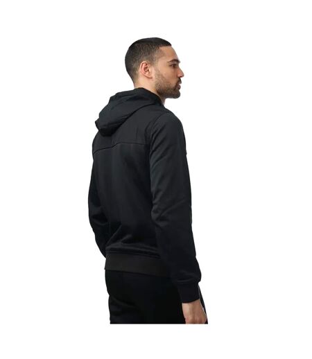 Sweat à capuche homme noir Lacoste