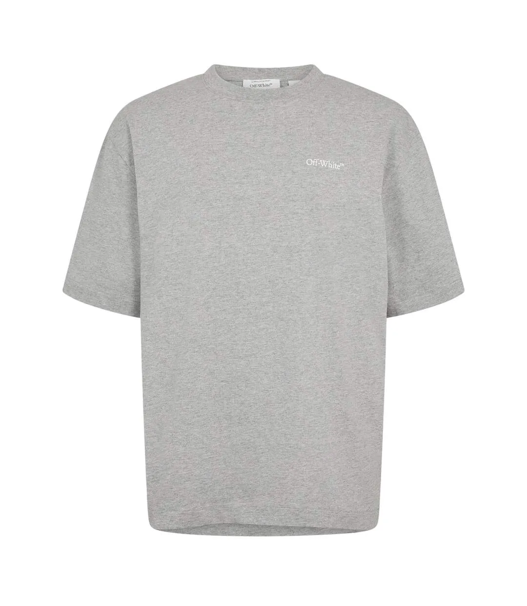 T-shirt Motif/style Imprimé Chaîne Homme Gris Clair Off White-1