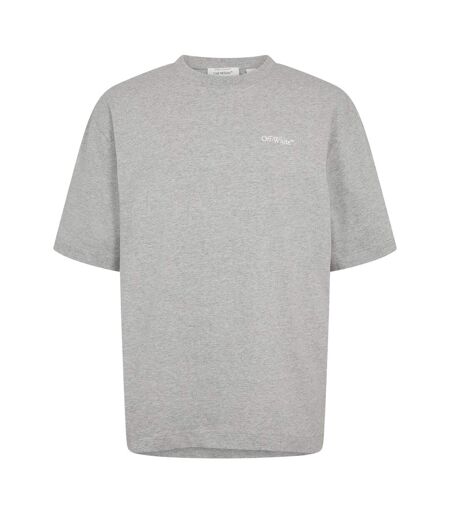 T-shirt Motif/style Imprimé Chaîne Homme Gris Clair Off White