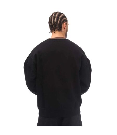 Unisex adult varsity crew neck sweatshirt black Ambush