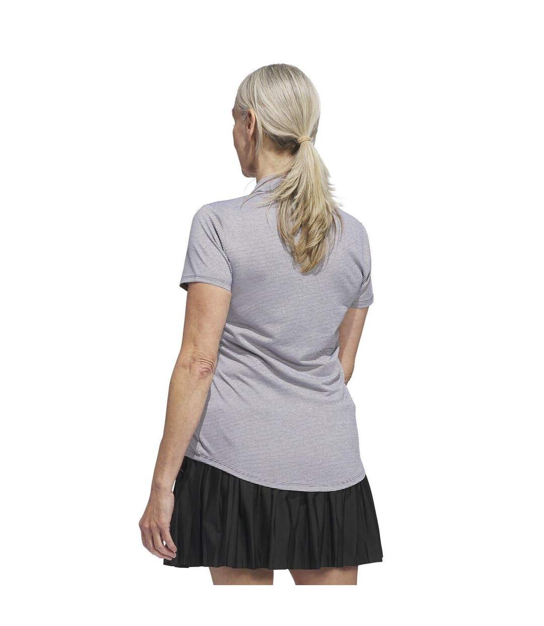 Polo Ottoman Femme Noir Gris Adidas-3