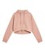 Sweat Court À Capuche Femme Rose Clair Missy Empire-1