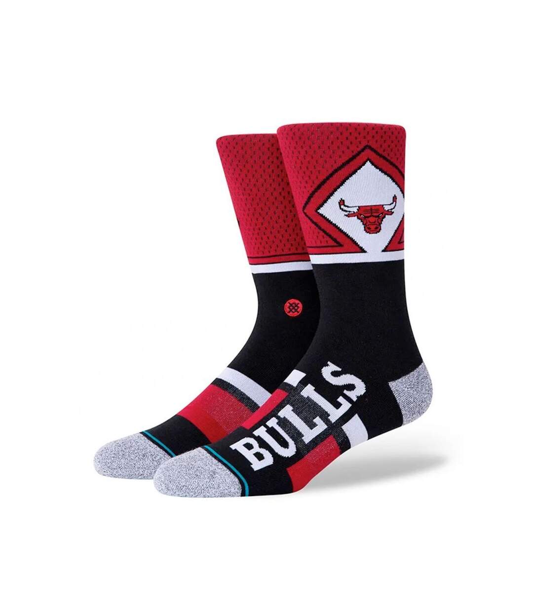 STANCE Chaussettes Homme Microfibre BULLS SHORTCUT2 Rouge Noir NBA-1