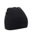 Plain basic knitted winter beanie hat black Beechfield