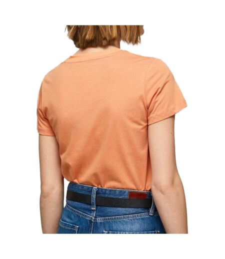 T-shirt Orange Femme Pepe jeans Wendy