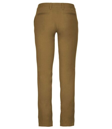 pantalon chino pour femme - K741 - beige camel