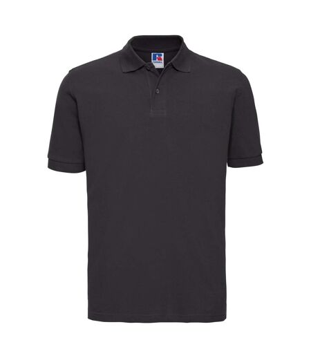 Polo À Manches Courtes Hommes Noir Russell