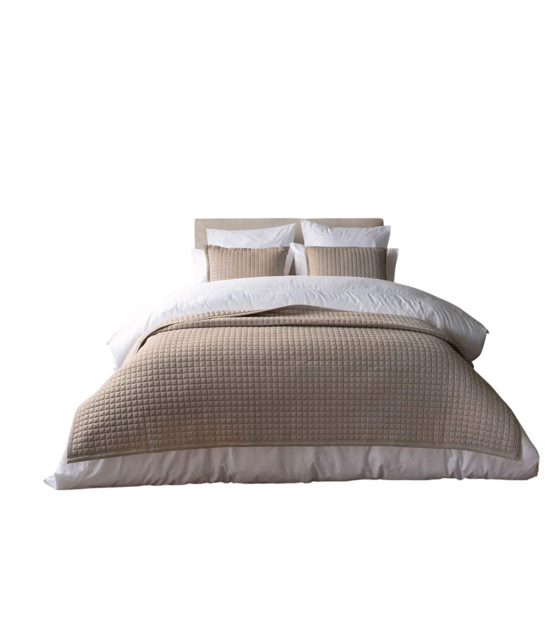 Crompton quilted throw mocha Belledorm-1