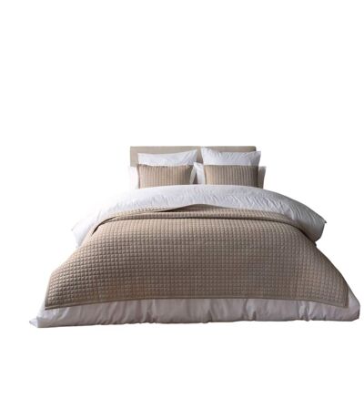 Crompton quilted throw mocha Belledorm