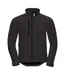 Veste Softshell Résistante À L'eau Et Au Vent Pour Hommes Noir Russell-1