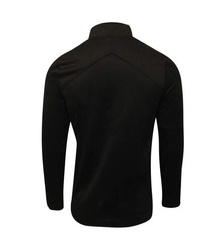 Mens club zip neck track top black Canterbury