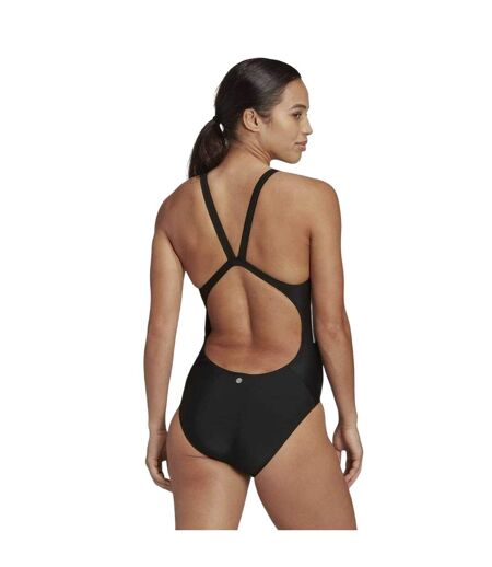 Maillot De Bain 1 Pièce Motif/style 3 Rayures Femme Noir Blanc Adidas