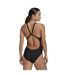Maillot De Bain 1 Pièce Motif/style 3 Rayures Femme Noir Blanc Adidas-3