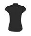 Kustom Kit Womens/Ladies Continental V Neck Capped Sleeved Blouse (Black) - UTPC6341