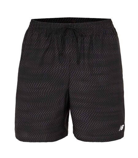 Short De Course Homme Noir Imprimé New Balance
