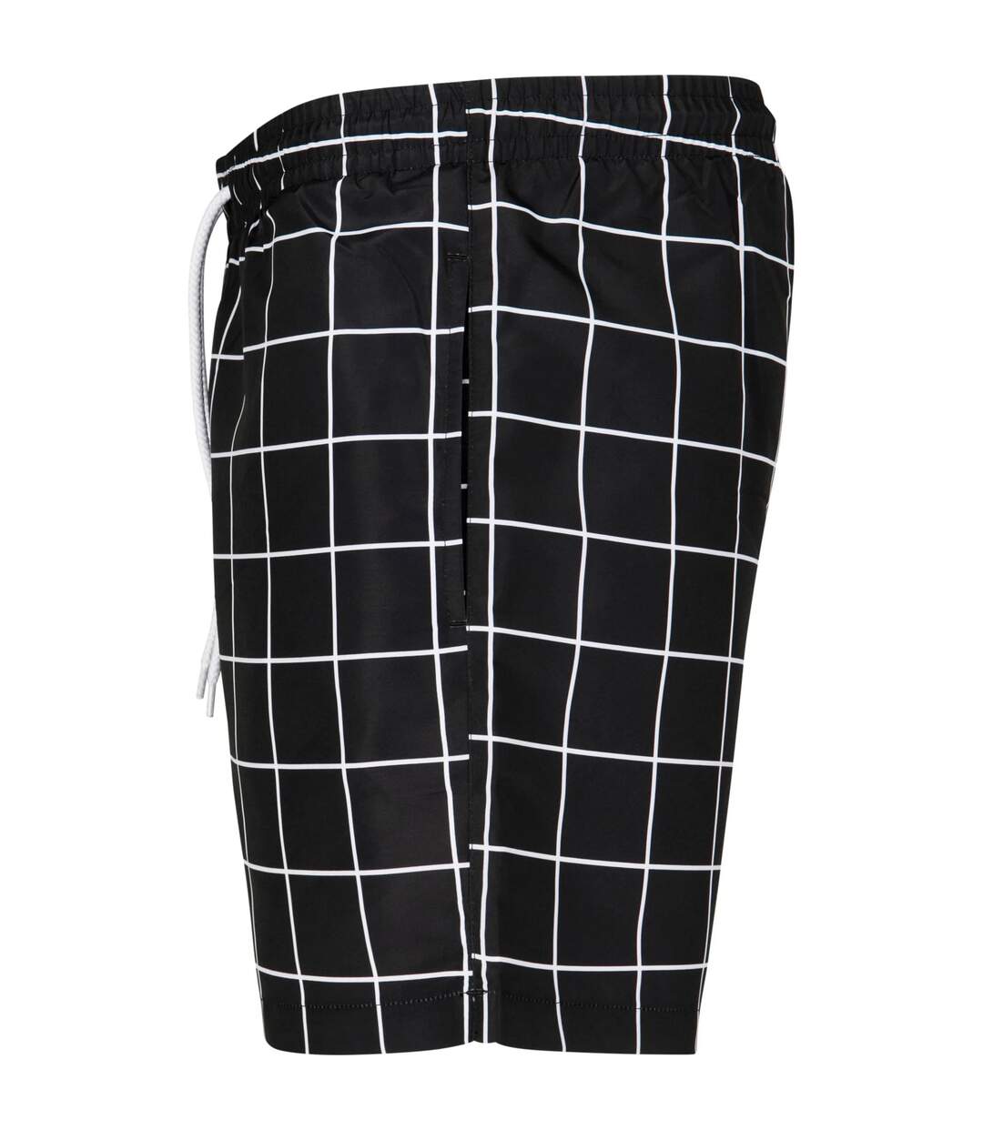 Short De Bain Motif/style Imprimé Intégral Homme Noir Blanc Urban Classics-3
