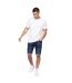 Short Tonwin Homme Bleu Foncé Délavé Crosshatch-1