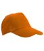 SOLS Unisex Buzz 5 Panel Baseball Cap (Orange) - UTPC370