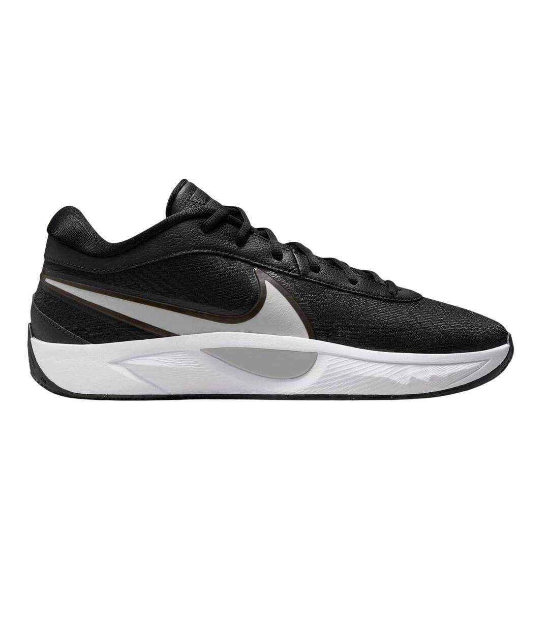 Mens Giannis Freak 6 Swoosh Basketball Shoes Black Silver Nike-1