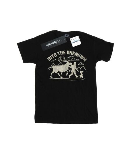 Disney - T-shirt FROZEN INTO THE UNKNOWN - Femme (Noir) - UTBI24465