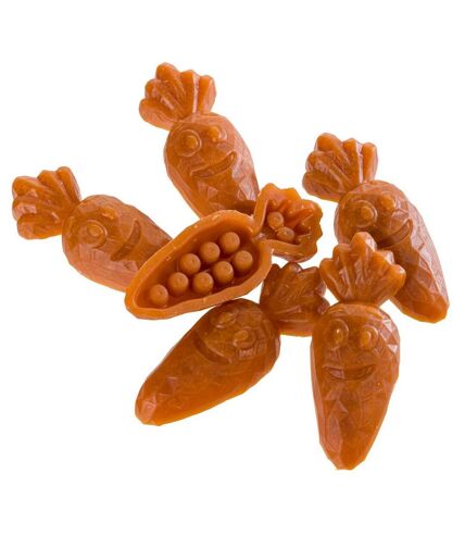 House Of Paws Carrot Christmas Dog Chew Toy (Pack of 6) (Orange) (One Size) - UTBZ5229