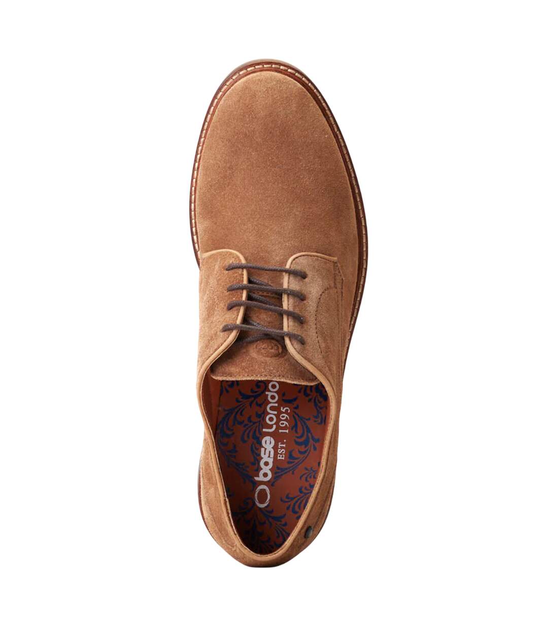 Derbies Mawley Homme Rouge Orangé Base London-3