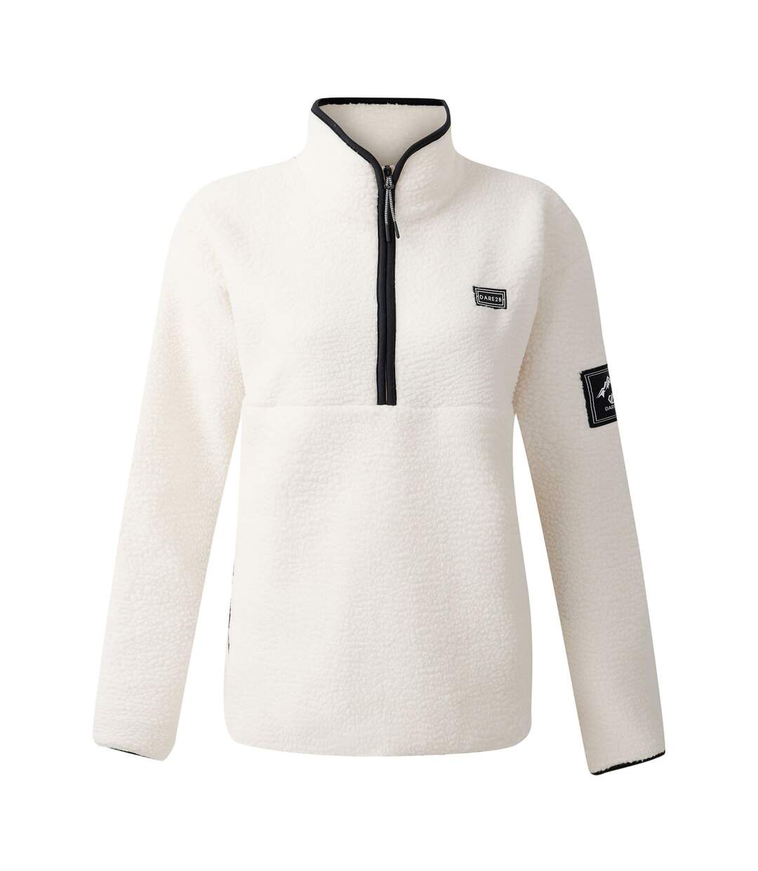 Haut Polaire À Col Montant Zippé Slide Out Femme Blanc Dare 2B-1