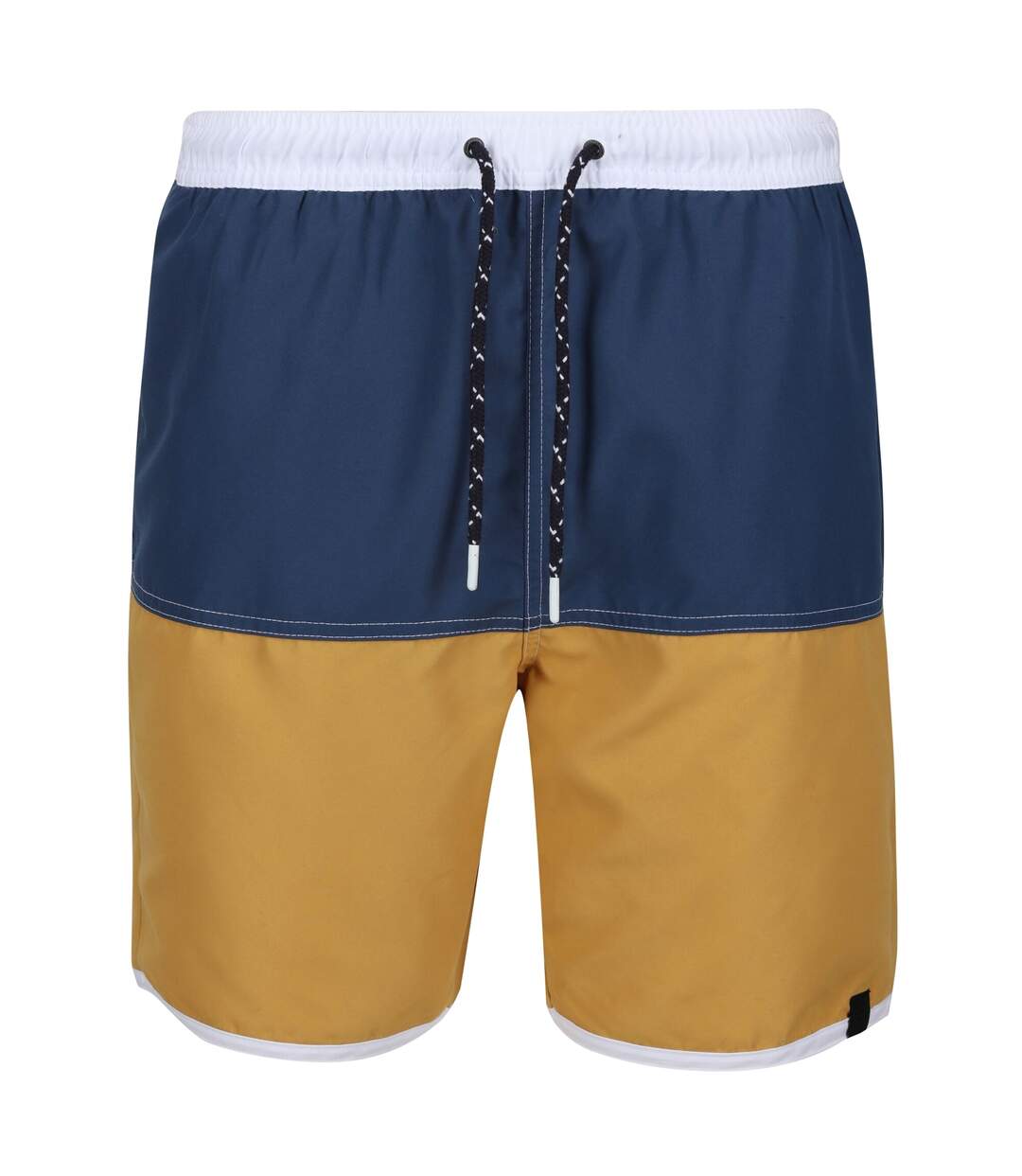 Mens benicio swim shorts dark denim/gold straw Regatta-1