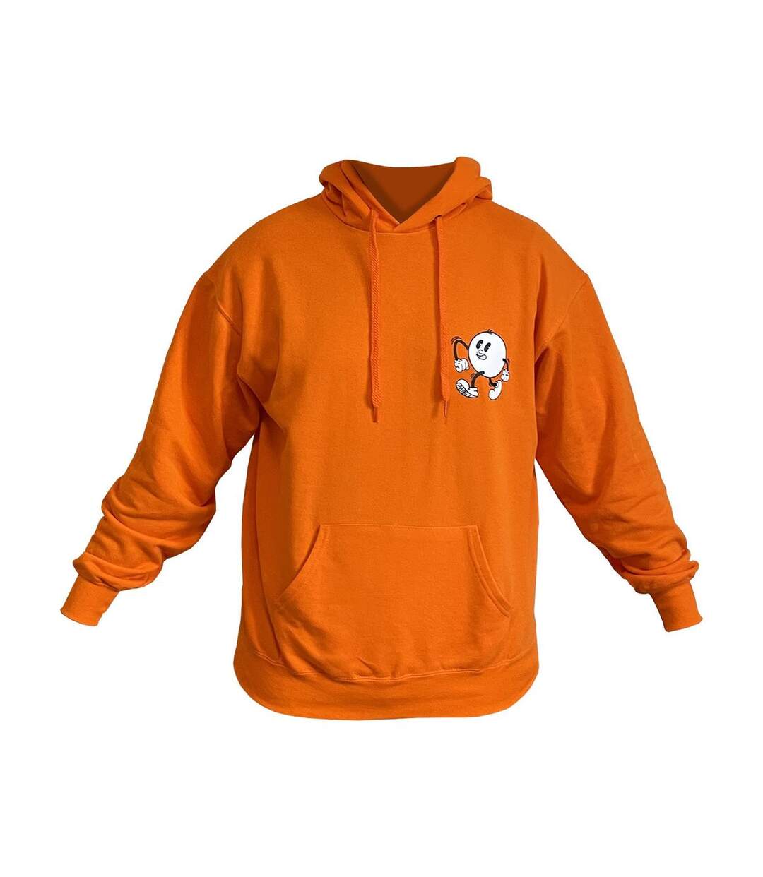 Sweat-shirt à capuche motif CARTOON - homme - orange