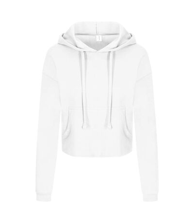 AWDis Just Hoods Womens/Ladies Girlie Cropped Hoodie (Arctic White) - UTPC3447