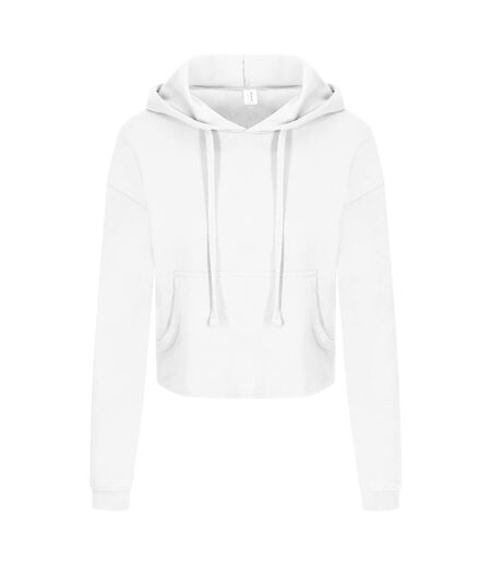 AWDis Just Hoods Womens/Ladies Girlie Cropped Hoodie (Arctic White) - UTPC3447
