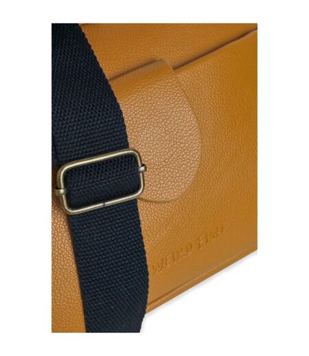 Dion plain vegan leather crossbody bag one size deep amber Weird Fish