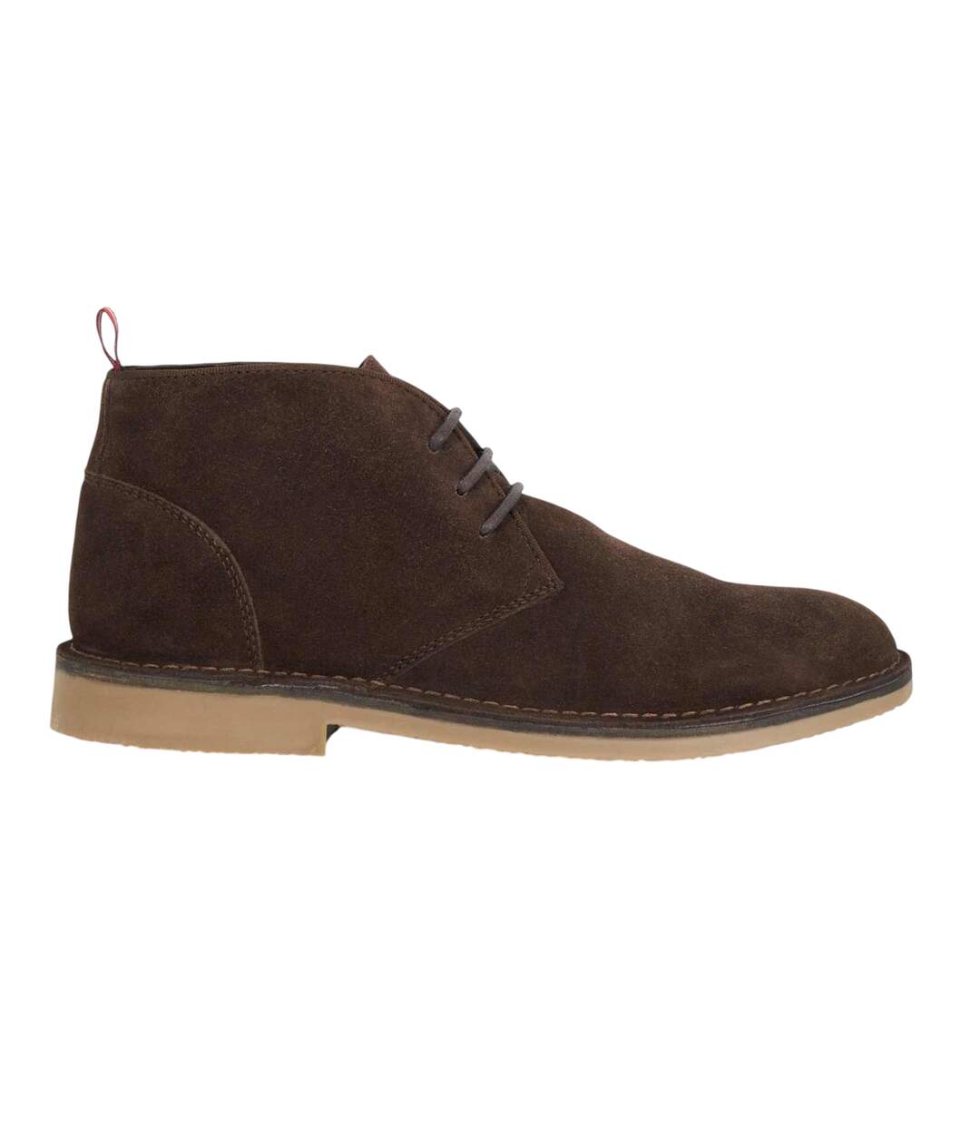 Mens Creed Leather Lace Up Chukka Boots Brown Dune London-3