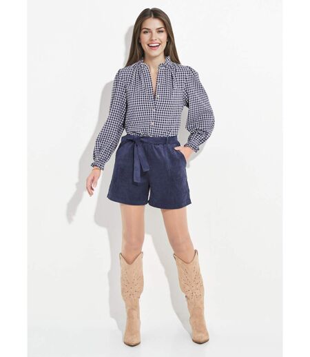 Short en velours à grosses cotes