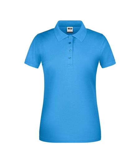 Polo Bio Workwear Femme Turquoise Pâle James And Nicholson